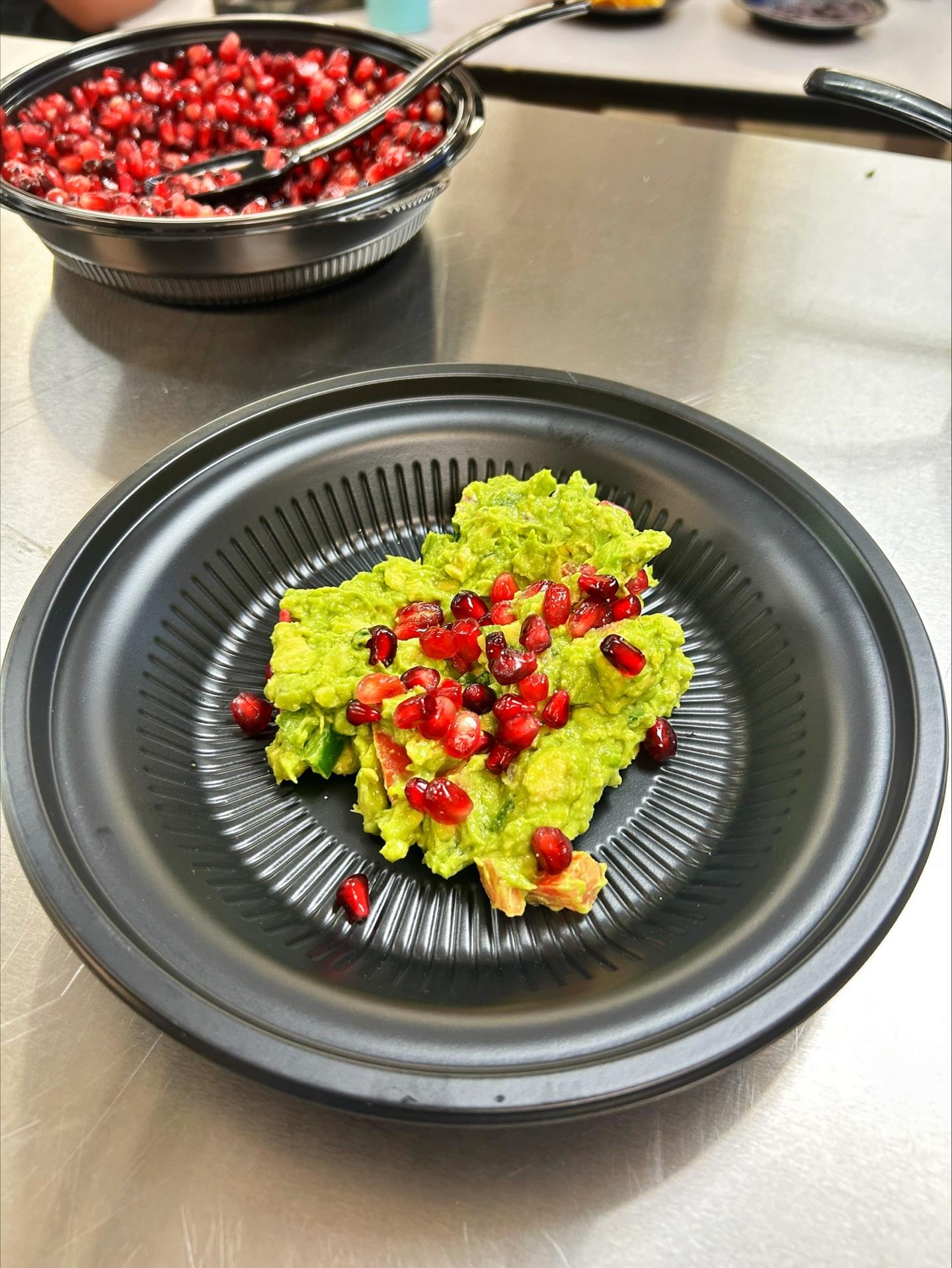 Guacamole with Pomegranite Seeds